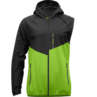 Compra apple-green-black REDELK PLUS 3 GIACCA ANTIVENTO UOMO CON MANICHE STACCABILI DISPONIBILE IN 3 COLORAZIONI