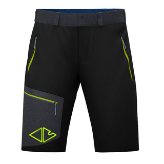 CRAZY SHORT RESOLUTION PANTALONI CORTI UOMO TECNICI E TRASPIRANTI IDEALI PER TREKKING E ESCURSIONISMO - COLORE: LIKEN/BLACK  - NUOVI ARRIVI SS24