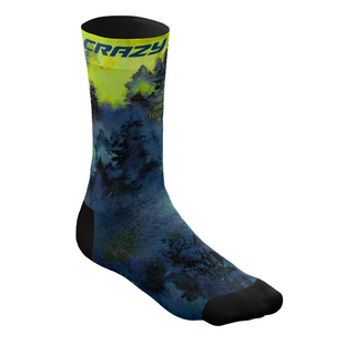 Compra pine-tree CRAZY SOCKS CALZA TECNICA ESTIVA A MEZZA ALTEZZA LEGGERA E TRASPIRANTE - DISPONIBILE IN VARIE FANTASIE!