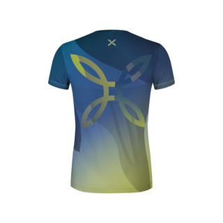 MONTURA SHADOW SUBLIME T-SHIRT UOMO DA RUNNING E ENDURANCE COLORE: DEEP BLUE/VERDE LIME