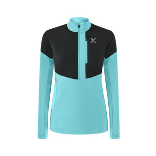 MONTURA SPITZE ZIP MAGLIA WOMAN SECONDO STRATO DONNA LEGGERO E TRASPIRANTE COLORE: CARE BLUE