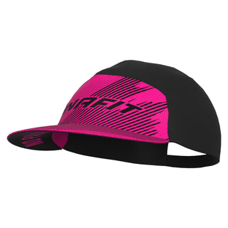 DYNAFIT ALPINE GRAPHIC UNISEX CAPPELLINO CON VISIERA "NO PAIN NO GAIN" - NERO/FUCSIA