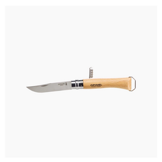 OPINEL N°10 TIRE-BOUCHON COLTELLO IN ACCIAIO INOX CON APRIBOTTIGLIE