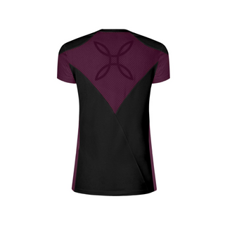 MONTURA DELTA MIX T-SHIRT DONNA LEGGERA E TRASPIRANTE COLORE: NERO/VINACCIA