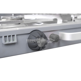 BRUNNER DEVIL KOOKMASTER GP FORNELLO A GAS PORTATILE CON DOPPIA PIASTRA DI COTTURA INCLUSA