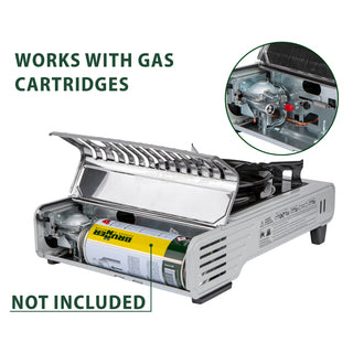 BRUNNER DEVIL FORNELLO PORTATILE COMPRESO DI VALIGIETTA FUNZIONAMENTO A CARTUCCE GAS - IN PROMOZIONE!
