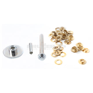 BRUNNER EYELET OCCHIELLI IN OTTONE Ø int. 10 mm COMPLETI DI KIT DI MONTAGGIO