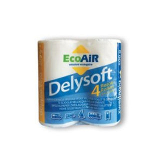 ECOAIR DELYSOFT CARTA IGIENICA DA CAMPEGGIO FACILE DISSOLVENZA IDEALE PER WC CHIMICI - 1 Confezione da 4 rotoli IN PROMOZIONE!