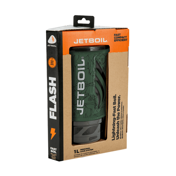 JETBOIL FLASH FORNELLO A GAS PORTATILE - TEMPO DI EBOLIZZIONE 100s per 0.5Lt - DISPONIBILE IN 3 COLORI