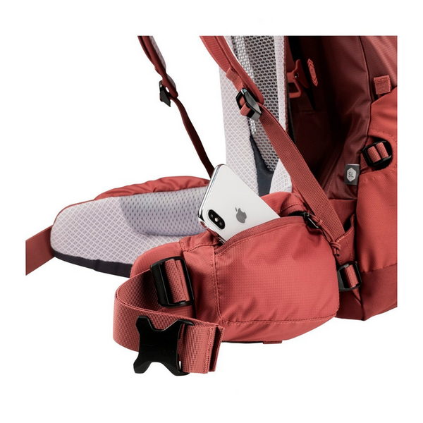 DEUTER FUTURA AIR TREK 45+10 SL ZAINO DA TREKKING SCHIENALE SHORT COLORE REDWOOD-LAVA