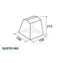 BRUNNER GUSTO NG TENDA CUCINA/CUCINOTTO CON TETTO A FALDE - DISPONIBILE IN 3 MISURE E 2 COLORI! - IN PROMOZIONE!