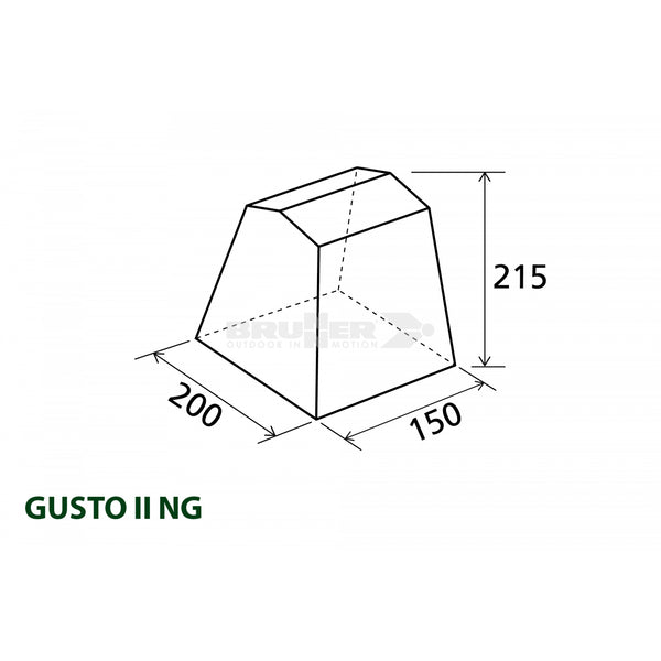 BRUNNER GUSTO NG TENDA CUCINA/CUCINOTTO CON TETTO A FALDE - DISPONIBILE IN 3 MISURE E 2 COLORI! - IN PROMOZIONE!