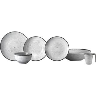 BRUNNER LUNCH BOX TIVOLI SET PIATTI COMPOSTO DA 16 PEZZI IN RESISTENTE MELAMINA E FONDO ANTISCIVOLO