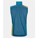 ORTOVOX WINDBREAKER VEST MEN - Petrol Blue - Gilet comprimibile antivento e con merino inside