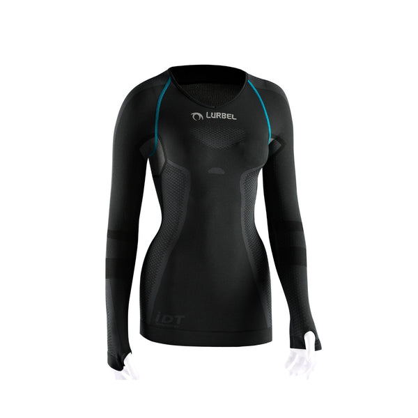 LURBEL CRISTALLO MAGLIA INTIMA DONNA TECNICA MANICHE LUNGHE TRASPIRANTE E AD ASCIUGATURA RAPIDA - DISPONIBILE VARI COLORI