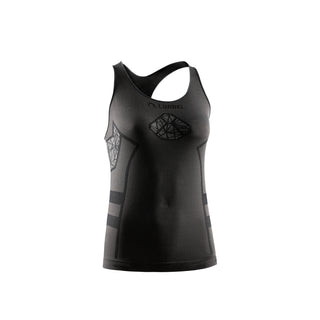 LURBEL ELIS SINGLET PRO W CANOTTA TECNICA DONNA LEGGERA E TRASPIRANTE - DARK GREY