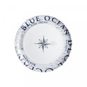 BRUNNER STOVIGLIE IN MELAMINA FANTASIA BLUE OCEAN ACQUISTABILE SFUSA O IN KIT DA 12-16 36PZ CON ANTISLIP