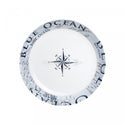 BRUNNER STOVIGLIE IN MELAMINA FANTASIA BLUE OCEAN ACQUISTABILE SFUSA O IN KIT DA 12-16 36PZ CON ANTISLIP