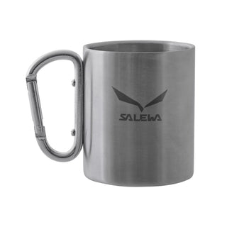 SALEWA STAINLESS STEEL MUG - TAZZA ACCIAO INOX CON MOSCHETTONE