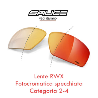SALICE 003ITA BIANCO LENTE  RWX - OCCHIALE DA SOLE CON LENTE FOTOCROMATICA SPECCHIATA CAT 2-4