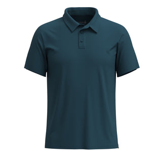 SMARTWOOL S/S POLO A MANICHE CORTE UOMO IN MISTO LANA MERINO - COLORE: TWILIGHT BLUE  - NUOVI ARRIVI SS24