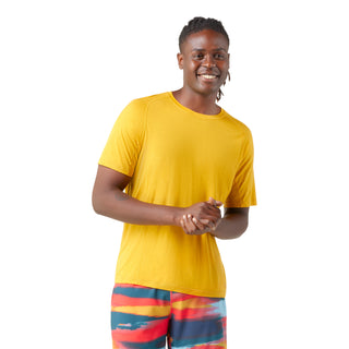 Compra honey-gold SMARTWOOL ACTIVE ULTRALITE T-SHIRT MANICHE CORTE UOMO IN LANA MERINO LEGGERA E TRASPIRANTE - DISPONIBILE IN 3 COLORI