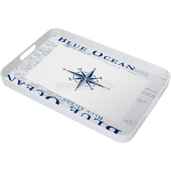 BRUNNER STOVIGLIE IN MELAMINA FANTASIA BLUE OCEAN ACQUISTABILE SFUSA O IN KIT DA 12-16 36PZ CON ANTISLIP
