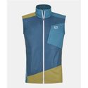 ORTOVOX WINDBREAKER VEST MEN - Petrol Blue - Gilet comprimibile antivento e con merino inside