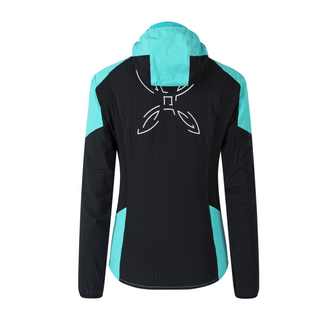 MONTURA WIND REVOLUTION HOODY JACKET SOFTSHELL DONNA Colore NERO/CARE BLUE