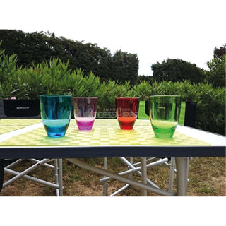 NARBONNE BICCHIERI POLICARBONATO DA 18cl MULTICOLORE VERRES QUADRI MASSA CONFEZIONE DA 4 PZ