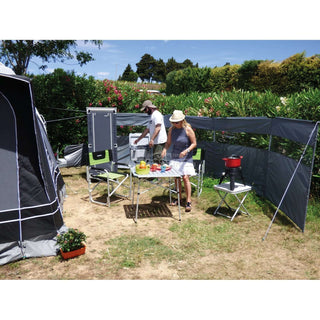 BAYA SUN ECO TAVOLO PIEGHEVOLE LEGGERO CON STRUTTURA PIEGHEVOLE E PIANO IN ALLUMINIO 70X70