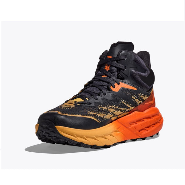 HOKA Speedgoat 5 Mid GORE-TEX Scarponcino Trail Uomo Impermeabile - Colore: Blue Graphite / Amber Yellow