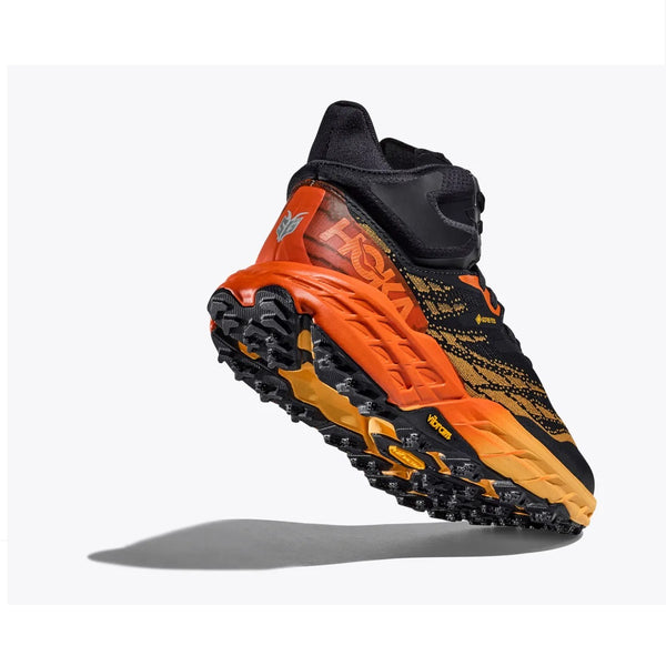 HOKA Speedgoat 5 Mid GORE-TEX Scarponcino Trail Uomo Impermeabile - Colore: Blue Graphite / Amber Yellow