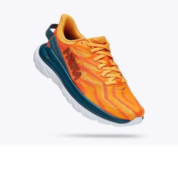 HOKA ONE ONE MACH SUPERSONIC SCARPA DA CORSA REATTIVA E TRASPIRANTE ( Radiant Yellow / Camellia )