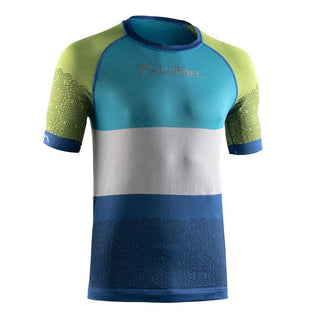 LURBEL QUIMBAYA SHORT SLEEVES T-SHIRT INTIMA ROYAL BLUE / PISTACHIO