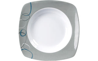 BRUNNER PIATTO FONDO MELAMINA FANTASIA CASCADE CON FONDO ANTISLIP - IN PROMOZIONE!
