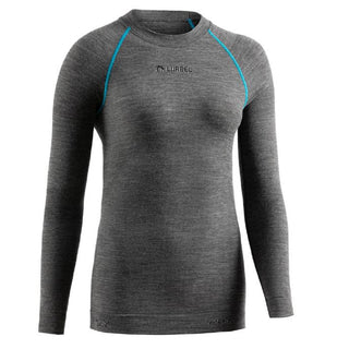 Compra melange-turquoise LURBEL MERINO LONG SLEEVES DONNA MAGLIA INTIMA IN LANA MERINO - DISPONIBILE IN 2 COLORI