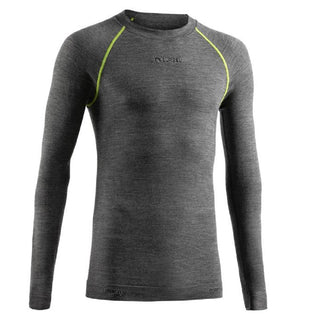 Compra melange-pistachio LURBEL MERINO LONG SLEEVES UOMO MAGLIA INTIMA IN LANA MERINO - DISPONIBILE IN 3 COLORI