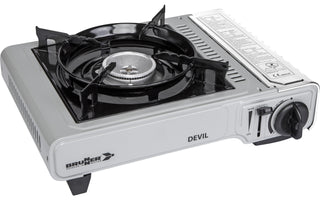 BRUNNER DEVIL FORNELLO PORTATILE COMPRESO DI VALIGIETTA FUNZIONAMENTO A CARTUCCE GAS - IN PROMOZIONE!