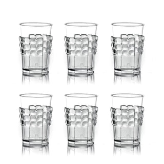 GUZZINI SET 6 REGGIBICCHIERI PLASTICA TIFFANY - DISPONIBILE IN 2 FANTASIE