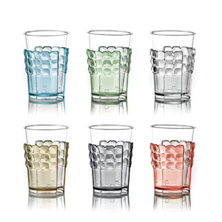 Compra multicolore GUZZINI SET 6 REGGIBICCHIERI PLASTICA TIFFANY - DISPONIBILE IN 2 FANTASIE