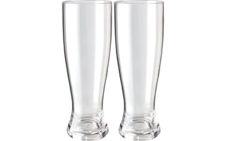 BRUNNER WEIZEN SET 2 PEZZI BICCHIERI DA BIRRA IN RESISTENTE POLICARBONATO