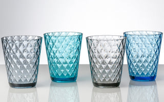 BRUNNER DIAMOND SET DI BICCHIERI DA 4PZ ALTAMENTE RESISTENTI