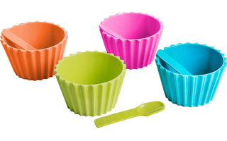 BRUNNER ICE CREAM SET 4 CIOTOLE DA GELATO IN MELAMINA - IN PROMOZIONE!