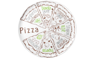 BRUNNER PIZZA SET 2 PIATTI Ø 37,5 cm PER PIZZA IN RESISTENTE MELAMINA E FONDO ANTISCIVOLO