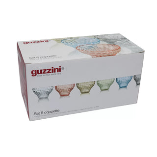 GUZZINI SET 6 COPPETTE TIFFANY PLASTICA