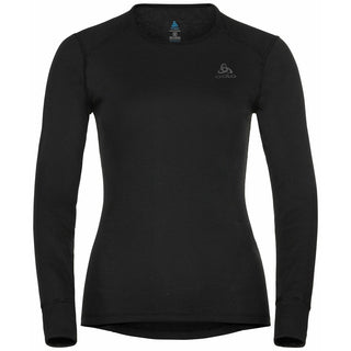 ODLO BL TOP CREW NECK LONG ACTIVE WARM ECO W MAGLIA TERMICA DONNA NERO