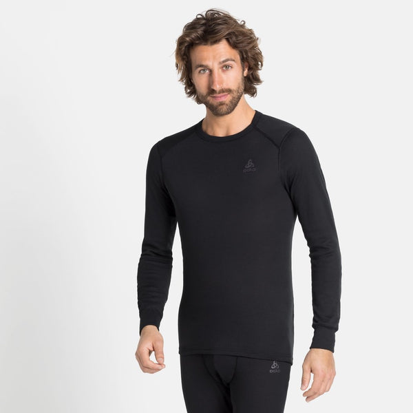 ODLO BL TOP CREW NECK LONG ACTIVE WARM ECO MAGLIA TERMICA NERO