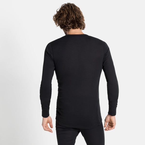 ODLO BL TOP CREW NECK LONG ACTIVE WARM ECO MAGLIA TERMICA NERO