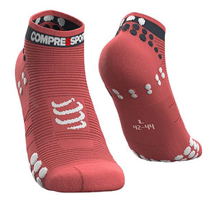 Compra coral COMPRESSPORT PRO RACING SOCKS V3.0 RUN LOW CALZINO BASSO RUNNING
